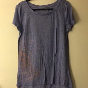 Burn out material Mandela design tee